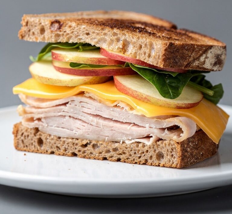 Turkey Apple Cheddar sandwich