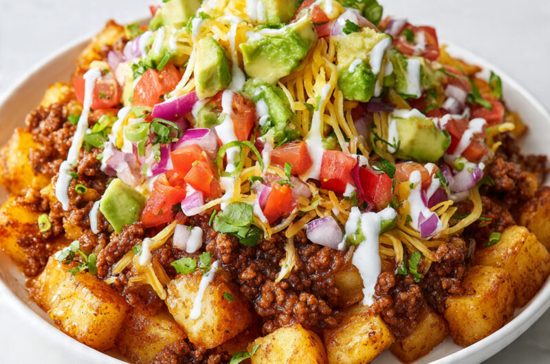 Loaded Taco Potato Bowls