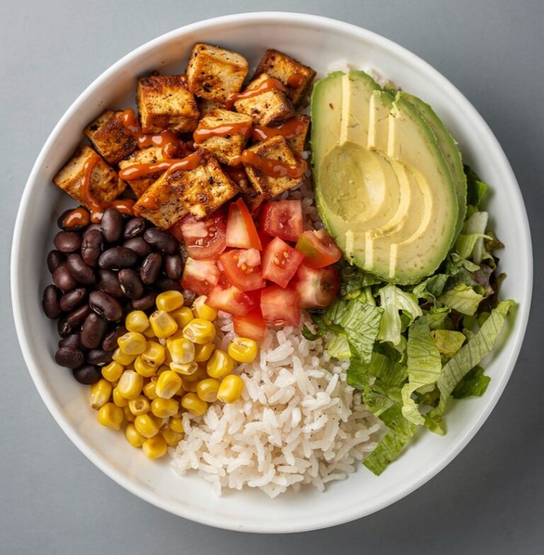 Spicy Tofu Burrito Bowl