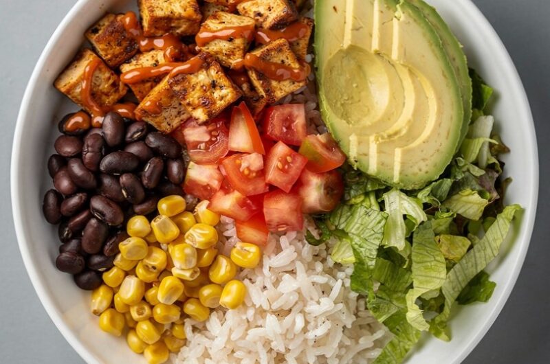 Spicy Tofu Burrito Bowl