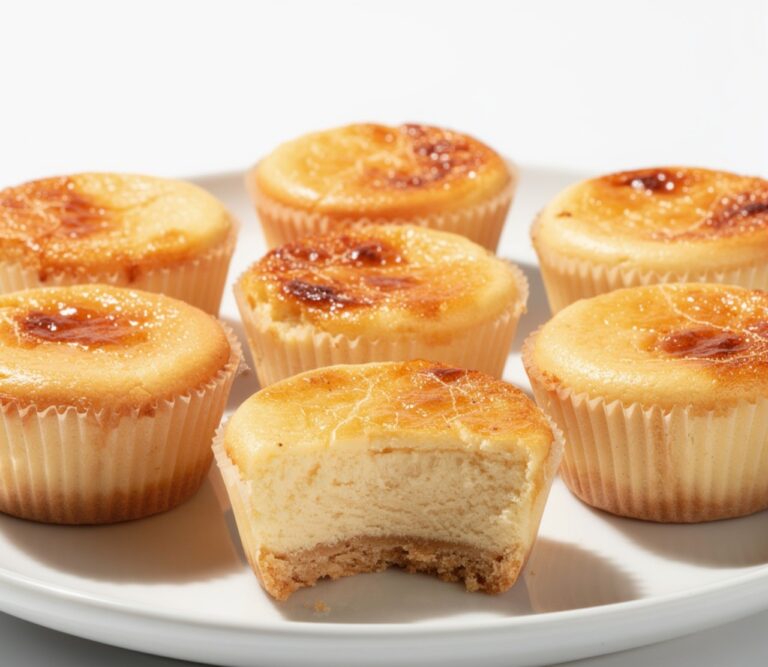Creme Brulee Cheesecake Cupcakes