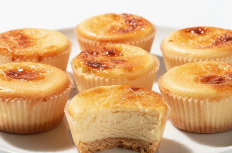 Creme Brulee Cheesecake Cupcakes