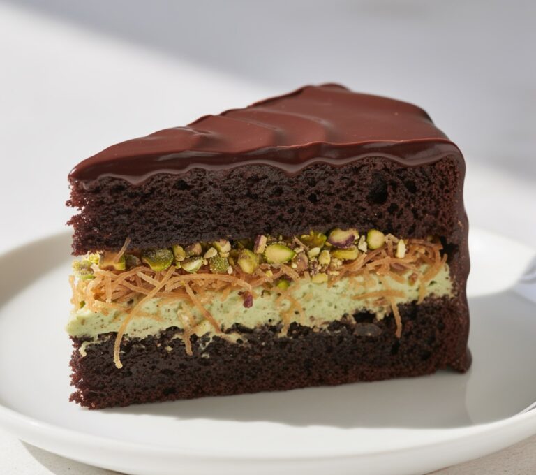 Dubai Chocolate Pistachio Cake